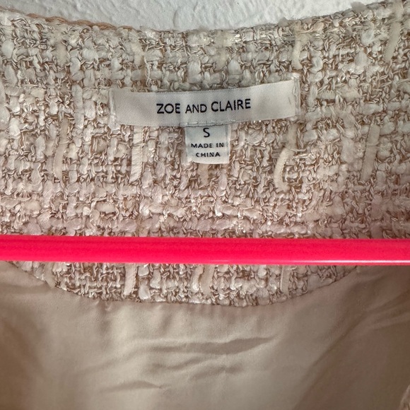 V-Neck Button Front Tweed Midi Dress - Picture 7 of 9